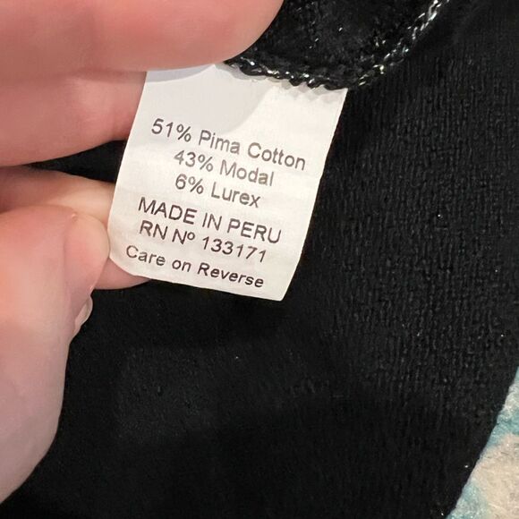 Planet By LaurenG Sweater Pima Cotton Glitter Girl Crewneck One size - Picture 15 of 15